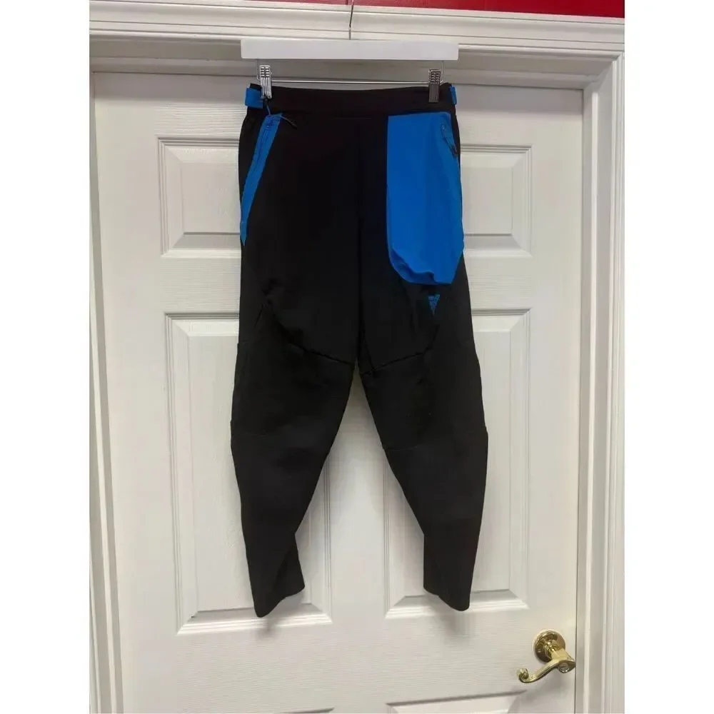 Adidas Men’s Sportswear Fit Training Pants Black & Blue sz S NWOT